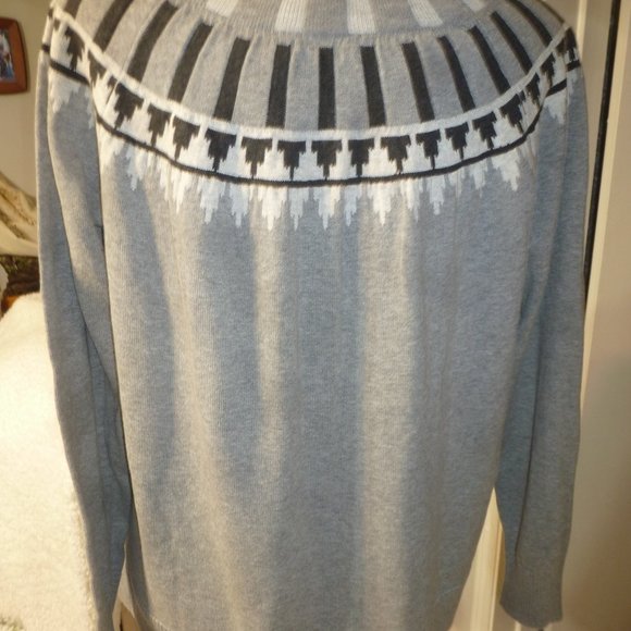 Eddie Bauer - NWOT Tunic Raglan  Sweater w/Crewneck decor  size L - Picture 7 of 11